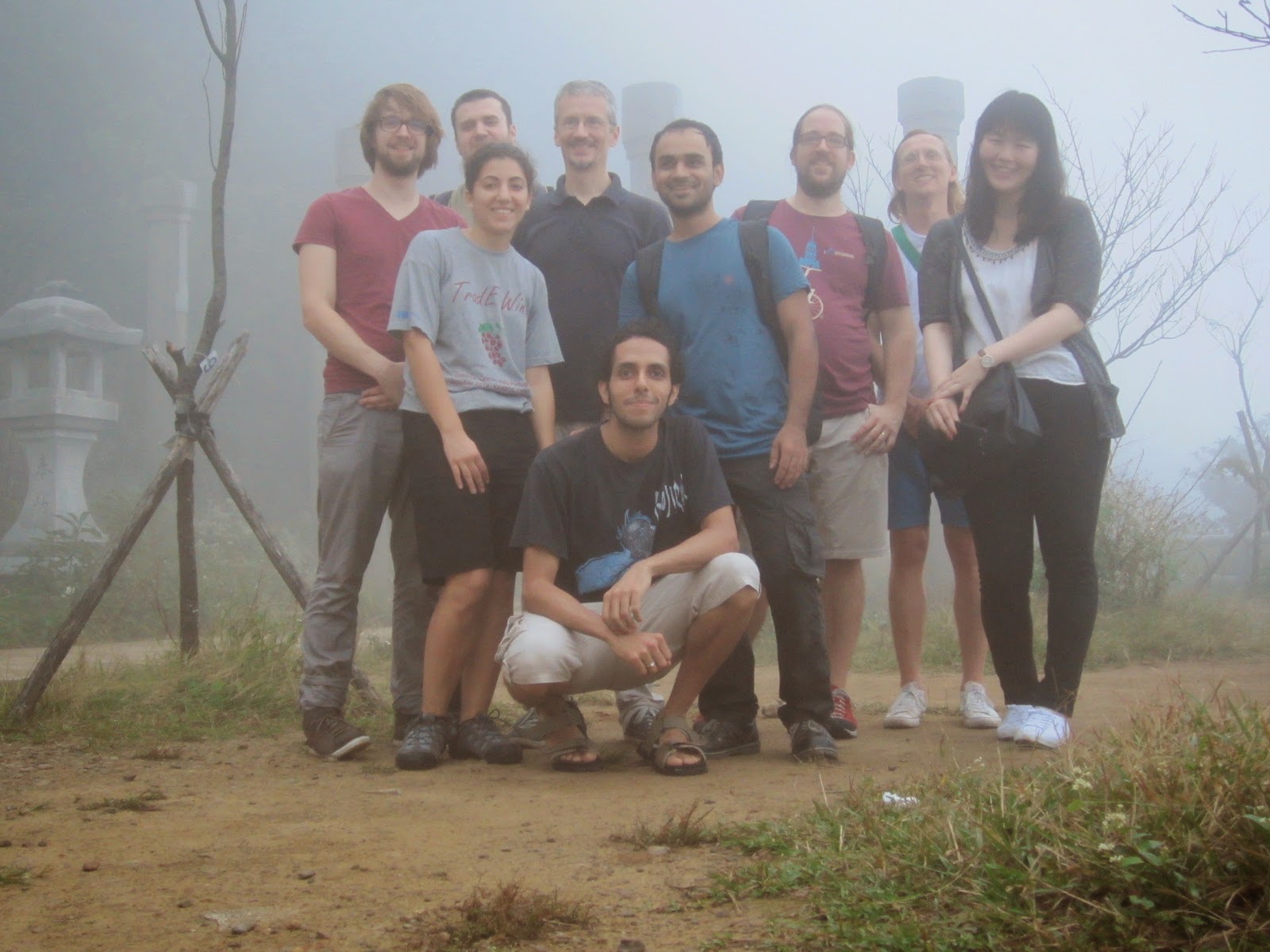 The gang that went on a day-trip to Jiufen, led by our lovely host Kailie (first from the right).